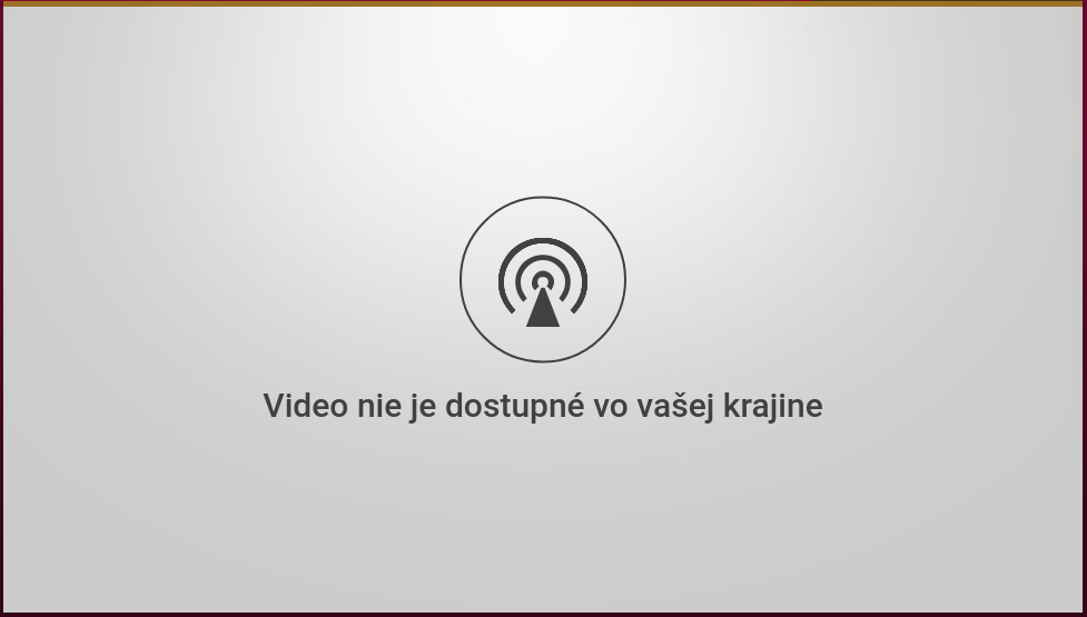 Video nie je dostupné